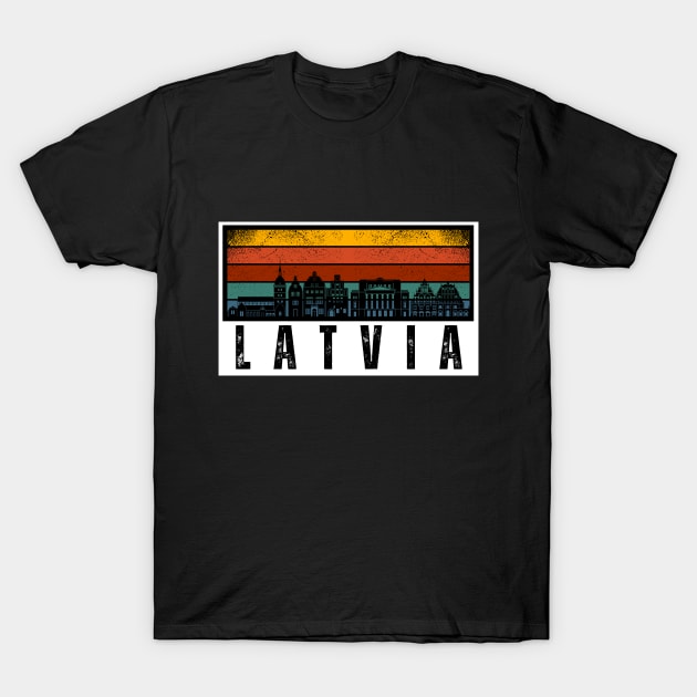 retro latvia T-Shirt by NOE_REAL06